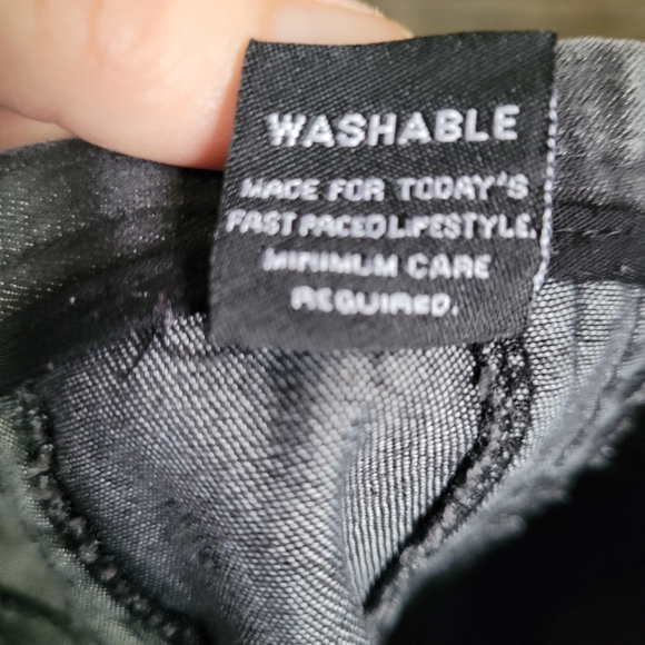 Black Demin Skirt Midi Flowy A Line sz 10 - Picture 10 of 11